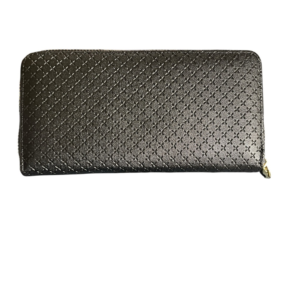 Elegant Black Wallet with Gold Accents NWOT - Picture 2 of 6